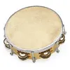 Image de 3991 - Tambourin Ã Peau Naturelle Avec Cymbalettes Ã 20 Cm