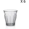Image de Lot De 6 - Verre Ã Eau 13 Cl En Verre TrempÃ© RÃ©sistant Transparent