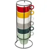 Image de Lot 6 Tasses Capucino Avec Support Metal