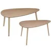 Image de Table basse Mileo naturel x2