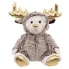 Image de DÃ©co de NoÃ«l Peluche Ours en combinaison de Renne H 37 cm