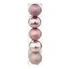 Image de DÃ©co de sapin Lot de 5 Boules de NoÃ«l D 5 cm - Rose