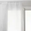 Image de 2 Voilages Dev Effet Feuille - 60 X 90 Cm - Blanc