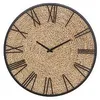 Image de Pendule murale originale en MÃ©tal et Paille D 50 cm