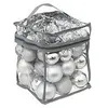 Image de DÃ©co de Sapin de NoÃ«l Kit 52 piÃ¨ces, Boule, Guirlande et Cimier - ArgentÃ©