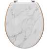 Image de Abattant WC bois Ã  effet marbre