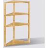 Image de EtagÃ¨re d'angle en bambou "Lab'n Modul" - Beige - L 36,6 x P 33,5 x H 80 cm