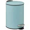 Image de Poubelle de salle de bains 3L Ã  pÃ©dale, bleu artic, 5Five