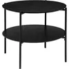 Image de Table Basse Ronde 2 Niveaux Kemi Noir Atmosphera - Noir
