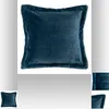 Image de Atmosphera Coussin en flanelle Cuddly bleu Ã©gÃ©en - 53 x 53 cm