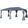 Image de Pergola Belize En Aluminium Et Polycarbonate 6 X 3,6 M - HespÃ©ride