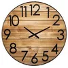 Image de Grande Pendule murale silencieuse en Bois et MÃ©tal 3D D 70 cm
