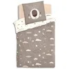Image de Housse De Couette Enfant En Coton Beige 90x190cm