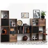 Image de EtagÃ¨re 4 Cases Mix type Indus - P. 32 cm x H. 67,5 cm - Marron