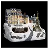 Image de Village de NoÃ«l lumineux et animÃ© Fontaine et Tour Eiffel