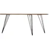 Image de Table basse design industriel Neile - L. 112 x H. 40 cm - Noir