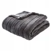 Image de Atmosphera Manoir Plaid En Fausse Fourrure Gris FoncÃ© - 180 X 230 Cm