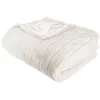 Image de Atmosphera Manoir Plaid En Fausse Fourrure Blanc - 180 X 230 Cm