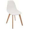 Image de Chaise enfant pieds bois Atmosphera blanc - Blanc