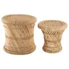 Image de Lot de 2 tables d'appoint en corde beige