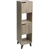Image de EtagÃ¨re 4 Cases Mix sur pied - L. 34,5 cm x H. 146,5 cm - Beige