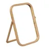 Image de Miroir Pivotant en Bambou H 39 cm