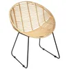 Image de Fauteuil MÃ©tal Et Rotin Laora Atmosphera - Naturel Clair