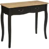 Image de Console Chrysa - 2 tiroirs - Noir et Bois