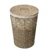 Image de Panier ? Linge en Seagrass et int?rieur en Coton