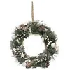 Image de Couronne de  NoÃ«l en Bois avec Branches et DÃ©co Cocon Nature D 32 cm
