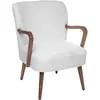 Image de Fauteuil Ã  boucle avec accoudoirs Chiara - Blanc