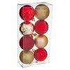 Image de DÃ©co de sapin Lot de 8 Boules de NoÃ«l D 7 cm - Rouge et Or