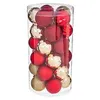 Image de DÃ©co de sapin Lot de 30 Boules de NoÃ«l D 6 cm  - Or et Rouge