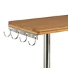 Image de EtagÃ¨re d'angle en bambou avec crochets - Petit meuble de rangement