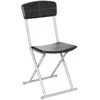 Image de Lot de 4 chaises pliantes noires