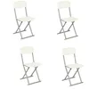 Image de Chaise pliante - Lot de 4 - CrÃ¨me