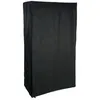 Image de Armoire penderie 3 Ã©tagÃ¨res noir - Noir