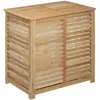 Image de Panier Ã  linge en bambou - Beige - L 60 x P 40 x H 58 cm - Cirila
