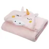 Image de Plaid Licorne Rose De Atmosphera