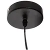 Image de Luminaire Suspension En Bois Et MÃ©tal Noir D 15 Cm