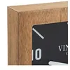 Image de Horloge Ã  poser en bois et support en mÃ©tal Noir H 23 cm