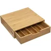 Image de Boite Ã  capsules pour cafÃ© avec tiroir de rangement en bambou - Beige