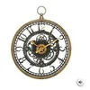 Image de Pendule murale avec mÃ©canisme apparent et forme gousset D 27 cm