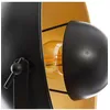 Image de Lampadaire Tr?Pied En Bois Et MÃ©tal Noir Et Dor? H 162 Cm