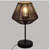 Image de Lampe Ã Poser Effet Corde Jily - Noir - Hauteur 34 Cm.