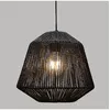 Image de Suspension Luminaire Effet Corde Ethnik - H. 90 Cm - Noir