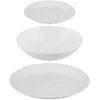 Image de Assiettes - Secret De Gourmet - Service De Table - Lot De 18 - CÃ©ramique - Blanc