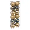 Image de DÃ©co de sapin Lot de 12 Boules de NoÃ«l D 4 cm - Bleu et Or