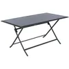 Image de Table Pliante Rectangulaire Azua - 6 Places - Graphite