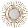Image de Miroir mural Soleil en Rotin D 58 cm